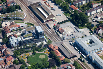 City station in Ettlingen in the state Baden-Wuerttemberg, Germany