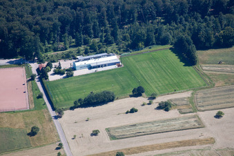 District Spessart in Ettlingen in the state Baden-Wuerttemberg, Germany seen from above