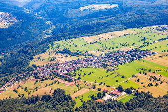 From the north in the district Burbach in Marxzell in the state Baden-Wuerttemberg, Germany