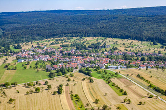 Aerial photograpy of District Langenalb in Straubenhardt in the state Baden-Wuerttemberg, Germany