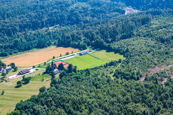 District Langenalb in Straubenhardt in the state Baden-Wuerttemberg, Germany out of the air