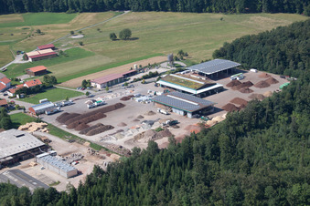 Aerial photograpy of Corthum – Erdenwerk Forst Humus GmbH Im Schwarzenbusch 8, Marxzell-Pfaffenrot in the district Pfaffenrot in Marxzell in the state Baden-Wuerttemberg, Germany