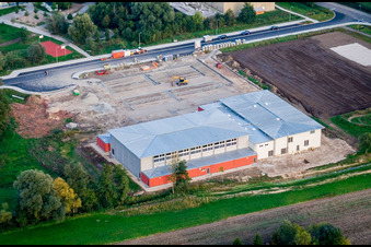 Bienwaldhalle New Multi-Purpose Hall in Kandel in the state Rhineland-Palatinate, Germany