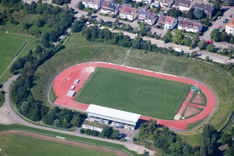 Albgau Stadium in Ettlingen in the state Baden-Wuerttemberg, Germany
