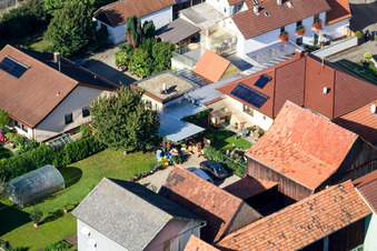 Brehmstr in the district Minderslachen in Kandel in the state Rhineland-Palatinate, Germany from above