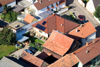 Brehmstr in the district Minderslachen in Kandel in the state Rhineland-Palatinate, Germany out of the air