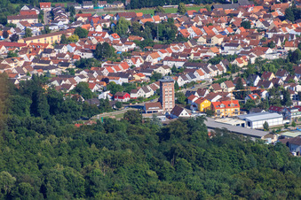 Ludovici high-rise at the end of Buchstr in Jockgrim in the state Rhineland-Palatinate, Germany