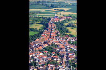 Hinterstädel from the north in Jockgrim in the state Rhineland-Palatinate, Germany