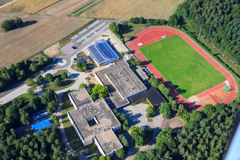 IGS Rheinzabern Römerbad School and Römerbad Sports Hall in Rheinzabern in the state Rhineland-Palatinate, Germany
