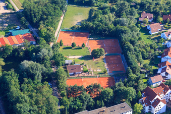 Tennis courts of TC77 in Jockgrim in the state Rhineland-Palatinate, Germany