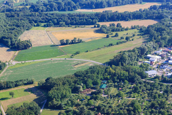 Clay pit in Jockgrim in the state Rhineland-Palatinate, Germany