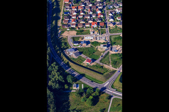 Aerial photograpy of Waldäckerstr in Jockgrim in the state Rhineland-Palatinate, Germany