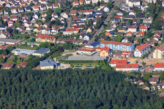 Aerial photograpy of Buchstr in Jockgrim in the state Rhineland-Palatinate, Germany