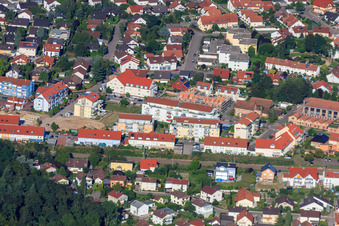 Aerial photograpy of Ludviciring in Jockgrim in the state Rhineland-Palatinate, Germany