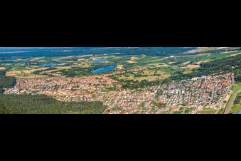 View from the west in Jockgrim in the state Rhineland-Palatinate, Germany
