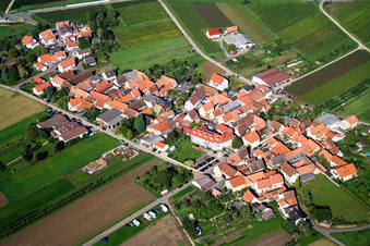 Main Street in the district Oberhofen in Pleisweiler-Oberhofen in the state Rhineland-Palatinate, Germany