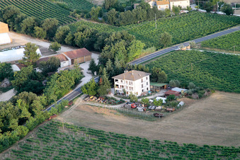 Oblique view of Santa Maria della Valle in the state The Marches, Italy