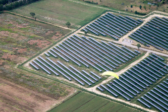 Aerial view of Borghetto in the state Umbria, Italy