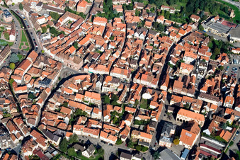 Main Street in Wissembourg in the state Bas-Rhin, France