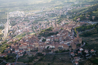 Poggiolo in the state Tuscany, Italy seen from above