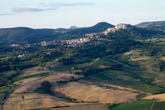 Aerial photograpy of La Pievaccia in the state Tuscany, Italy