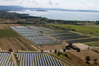 Borghetto in the state Umbria, Italy out of the air