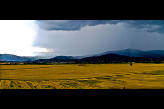 Aerial view of Fratticiola in the state Tuscany, Italy