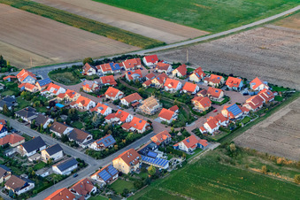 Aerial view of In the Bannholz in the district Hayna in Herxheim bei Landau in the state Rhineland-Palatinate, Germany