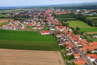 Saarstr in Kandel in the state Rhineland-Palatinate, Germany out of the air
