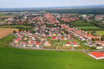 Bird's eye view of Kandel in the state Rhineland-Palatinate, Germany