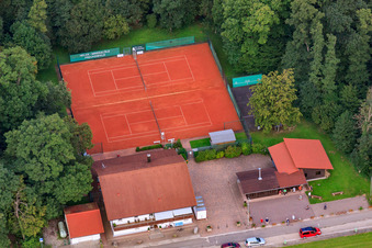 Tennis courts of TSV 1908 Freckenfeld in Freckenfeld in the state Rhineland-Palatinate, Germany
