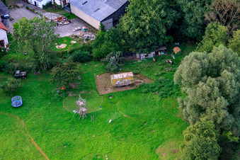 Aerial photograpy of Hardtmühle at Kandel in Kandel in the state Rhineland-Palatinate, Germany
