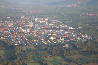 Oblique view of Landau in der Pfalz in the state Rhineland-Palatinate, Germany
