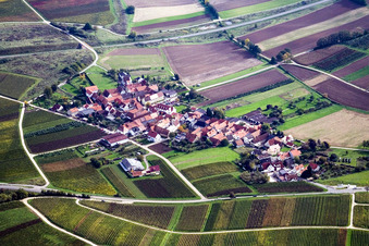 From the northwest in the district Oberhofen in Pleisweiler-Oberhofen in the state Rhineland-Palatinate, Germany
