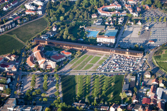 Spa and swimming pools at the swimming pool of the leisure facility SPA Saline Salinarium in Bad Duerkheim in the state Rhineland-Palatinate