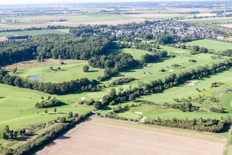 Grounds of the Golf course at Golf Club Schloss Miel in the district Miel in Swisttal in the state North Rhine-Westphalia, Germany