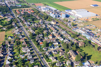 View of the town from the southwest in the district Ottenheim in Weilerswist in the state North Rhine-Westphalia, Germany