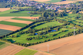 Aerial view of Golf Club Mönchengladbach-Wanlo eV in the district Wanlo in Mönchengladbach in the state North Rhine-Westphalia, Germany