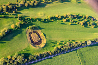 Golf Club Mönchengladbach-Wanlo eV in the district Wanlo in Mönchengladbach in the state North Rhine-Westphalia, Germany seen from above