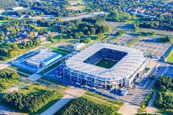 BORUSSIA-PARK football stadium in the district Rheindahlen-Land in Mönchengladbach in the state North Rhine-Westphalia, Germany