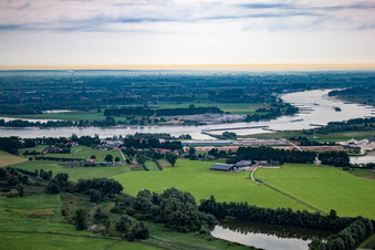 Aerial view of Persingen in the state Gelderland, Netherlands