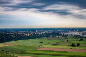 Oblique view of Persingen in the state Gelderland, Netherlands