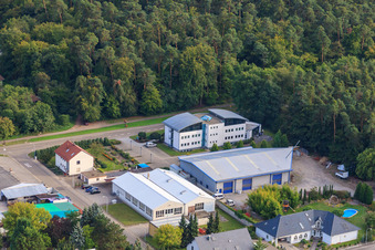 Ship-hull-shaped house on Kandeler Straße in Rheinzabern in the state Rhineland-Palatinate, Germany