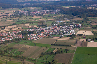 District Palmbach in Karlsruhe in the state Baden-Wuerttemberg, Germany out of the air