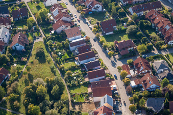 Mozartstr in the district Langensteinbach in Karlsbad in the state Baden-Wuerttemberg, Germany