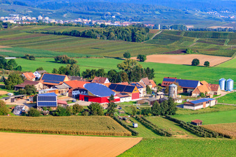 Photovoltaic pioneer with rotating roof in the district Deutschhof in Kapellen-Drusweiler in the state Rhineland-Palatinate, Germany