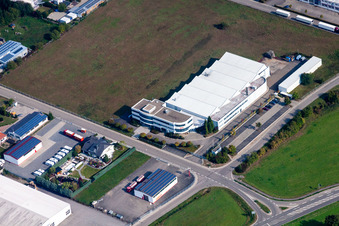 Building and production halls on the premises of SEW-EURODRIVE Oestringen GmbH in Oestringen in the state Baden-Wurttemberg, Germany
