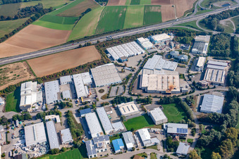Industrial Park SW in the district Dühren in Sinsheim in the state Baden-Wuerttemberg, Germany