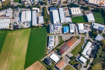 Industrial Park SW in the district Dühren in Sinsheim in the state Baden-Wuerttemberg, Germany
