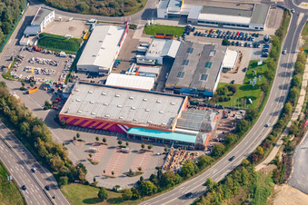 Building of the construction market Hornbach in Sinsheim in the state Baden-Wurttemberg, Germany
